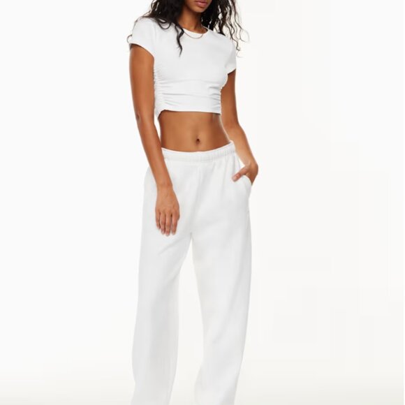 NWT Aritzia TNA Chill Malibu Cropped T-shirt - White - Picture 2 of 12